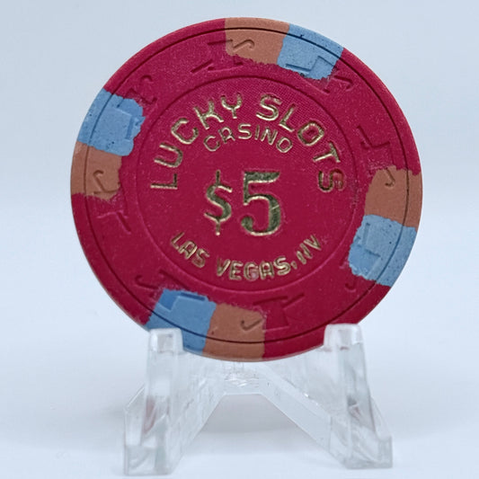 Lucky Slots Las Vegas Nevada 1971 $5 Casino Chip N1889