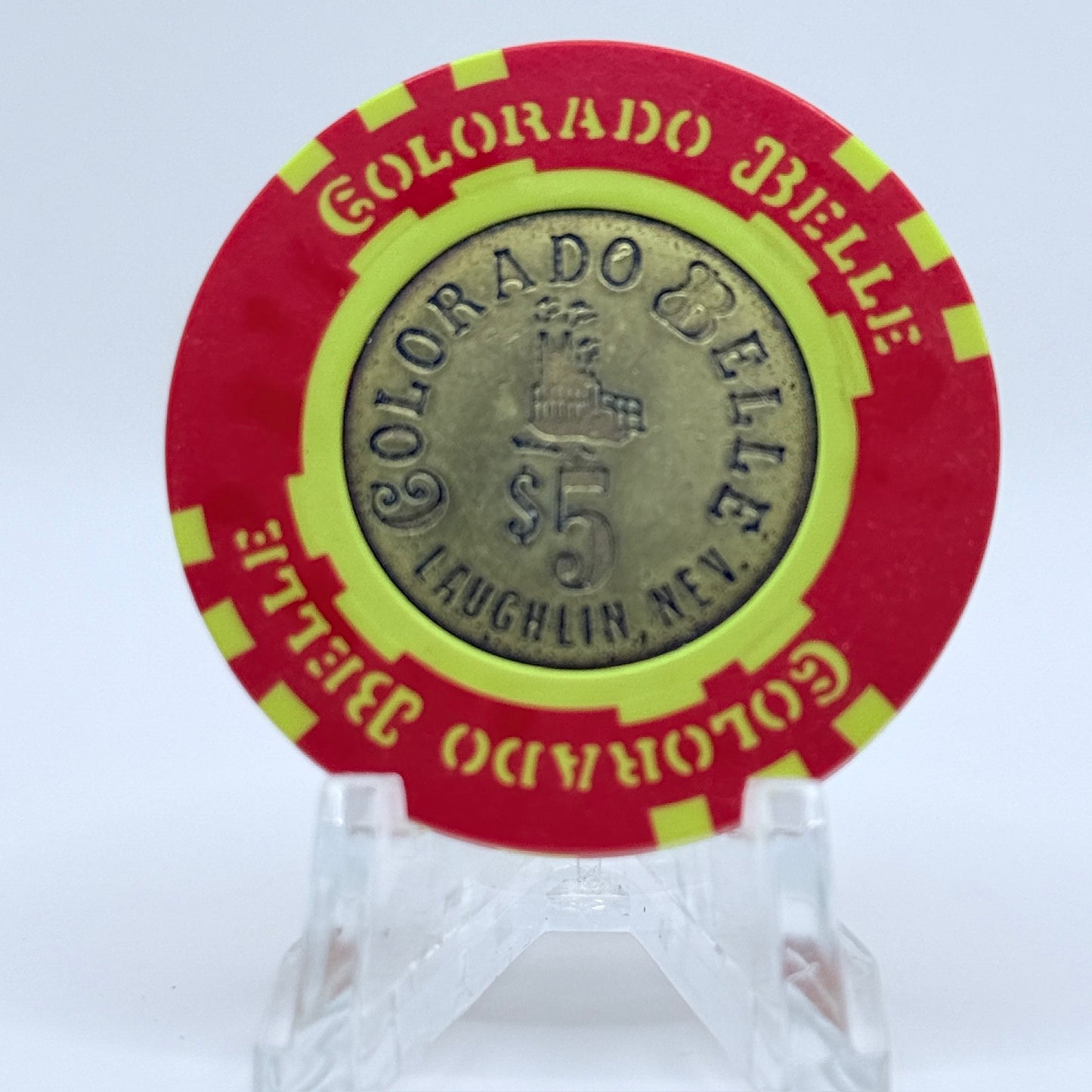 Colorado Belle Laughlin Nevada 1988 $5 Casino Chip N3407