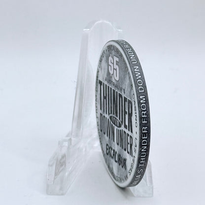 Excalibur Las Vegas Nevada 2003 'Thunder From Down Under' LE $5 Casino Chip E0428