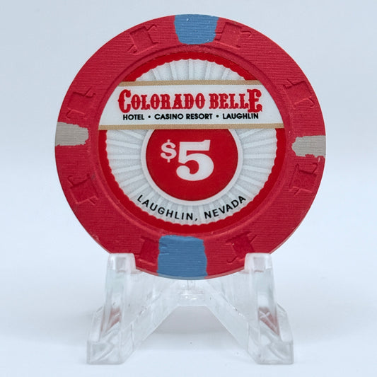 Colorado Belle Laughlin Nevada 2016 $5 Casino Chip D2387