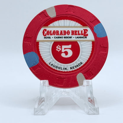 Colorado Belle Laughlin Nevada 2016 $5 Casino Chip D2387