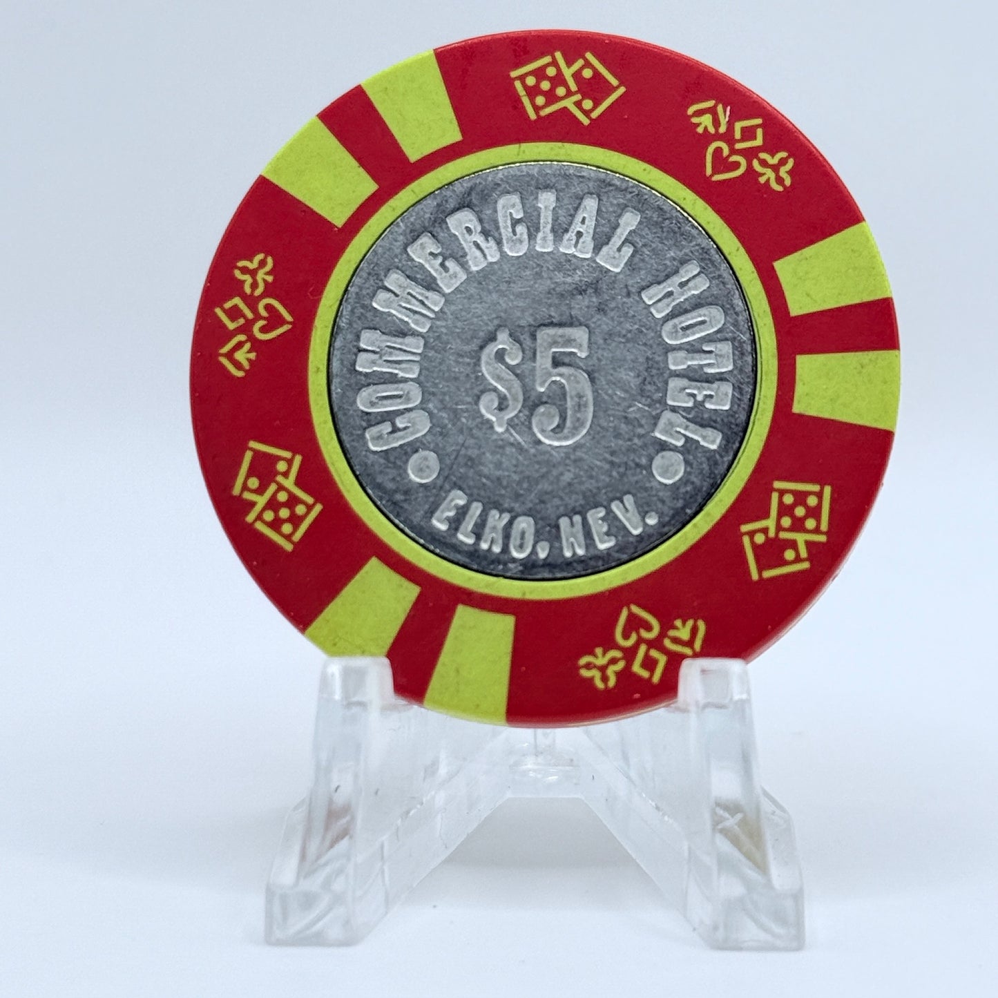 Commercial Hotel Elko Nevada 1980 $5 Casino Chip N3198