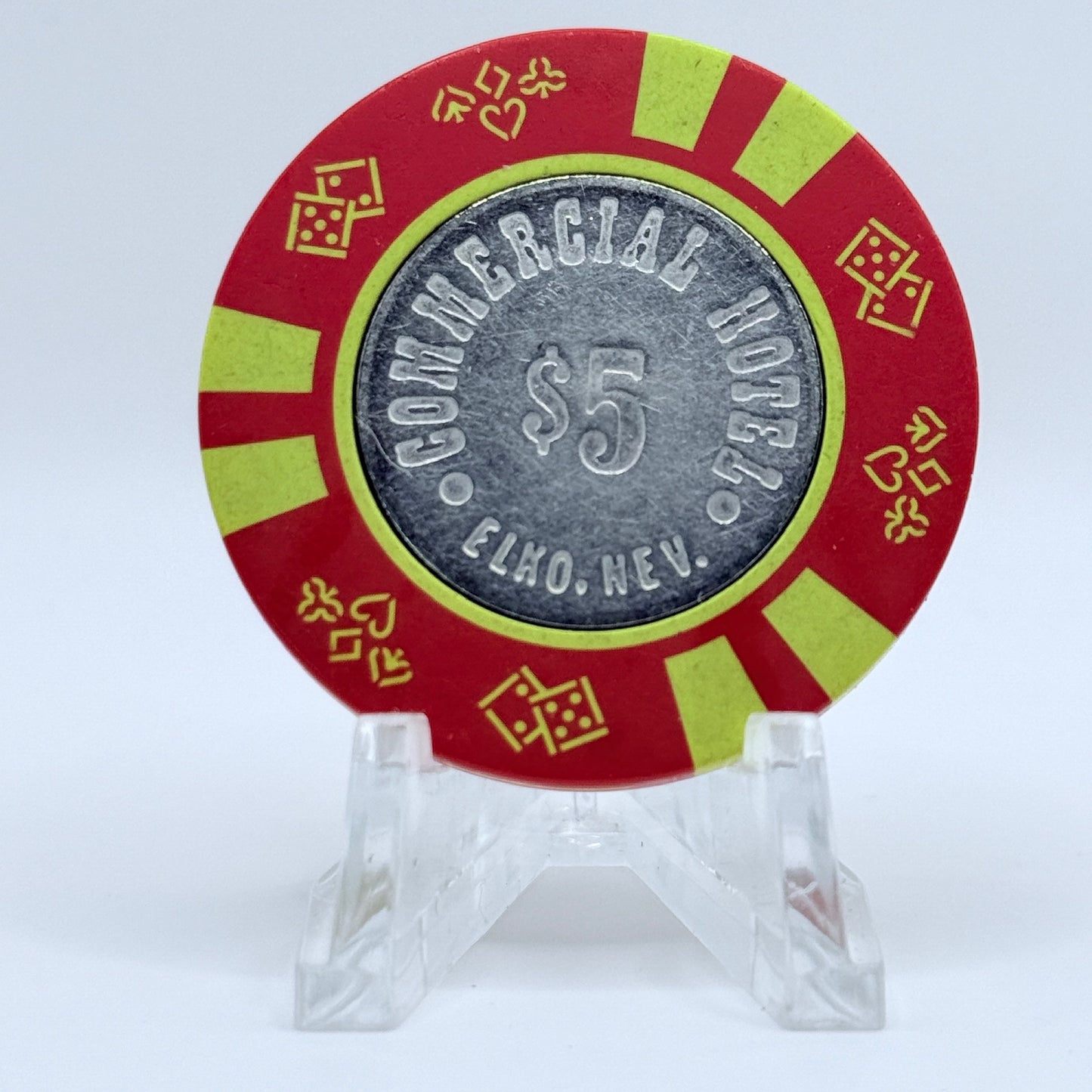 Commercial Hotel Elko Nevada 1980 $5 Casino Chip N3198