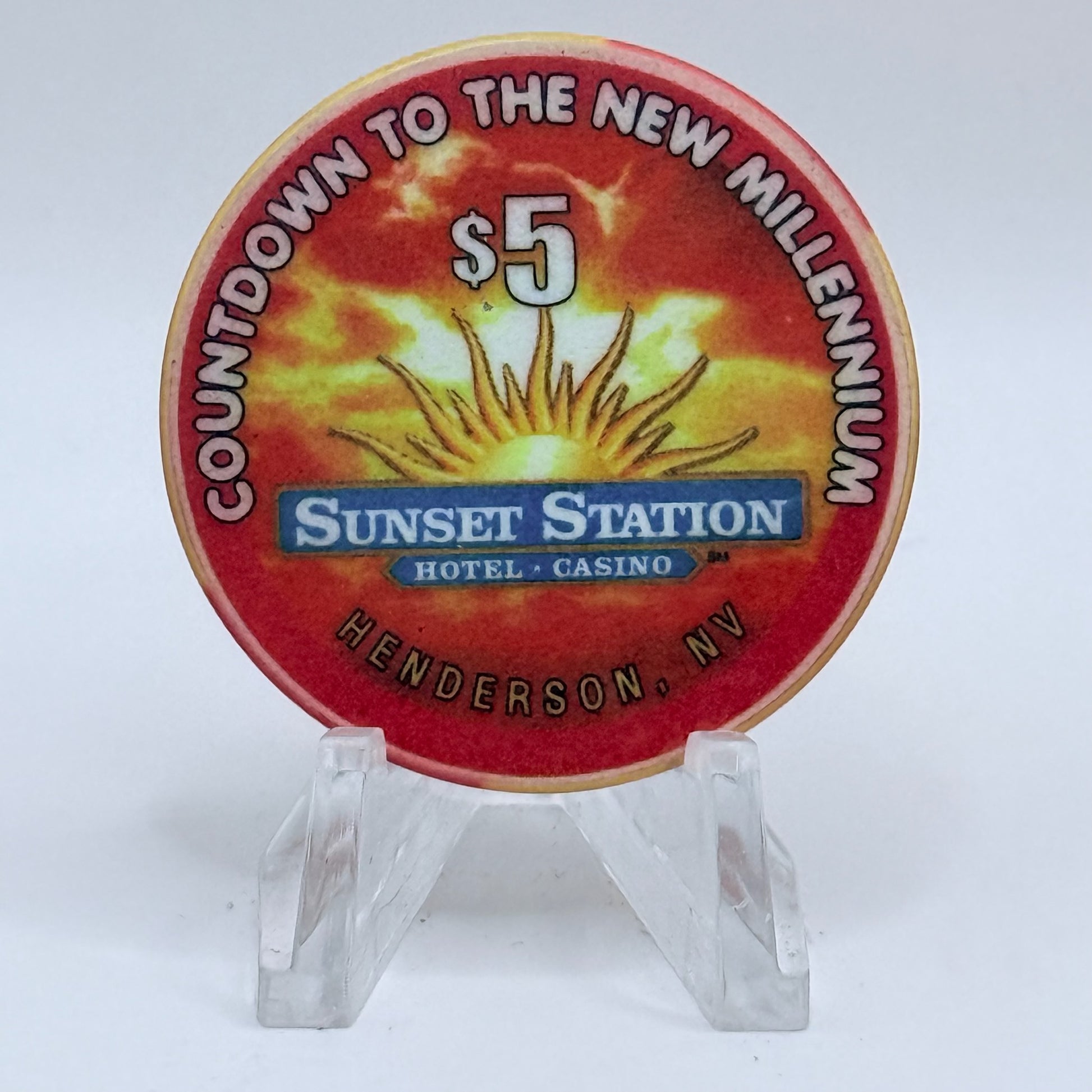 Sunset Station Henderson Nevada 1999 'Kings' Series 2 LE $5 Casino Chip V3491