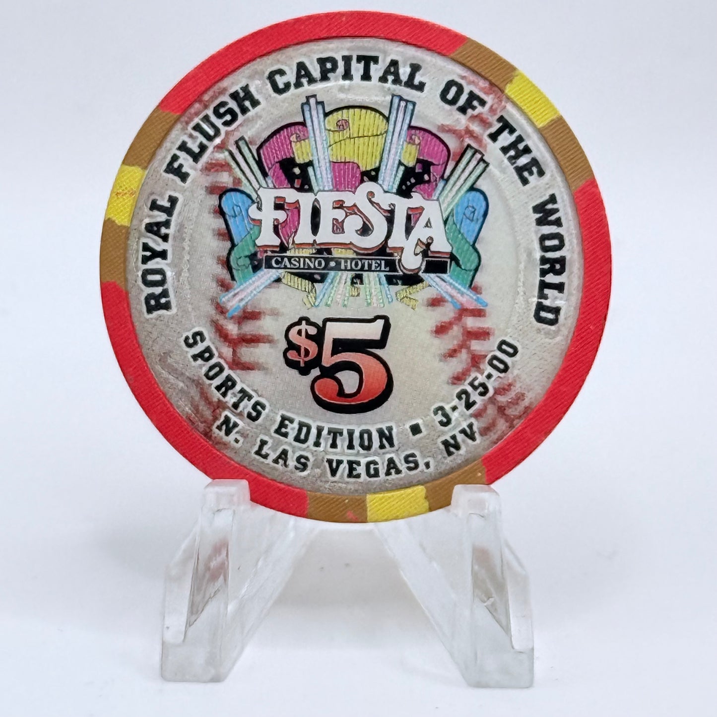 Fiesta Rancho N. Las Vegas Nevada 2000 'Irv Noren' LE $5 Casino Chip V4116