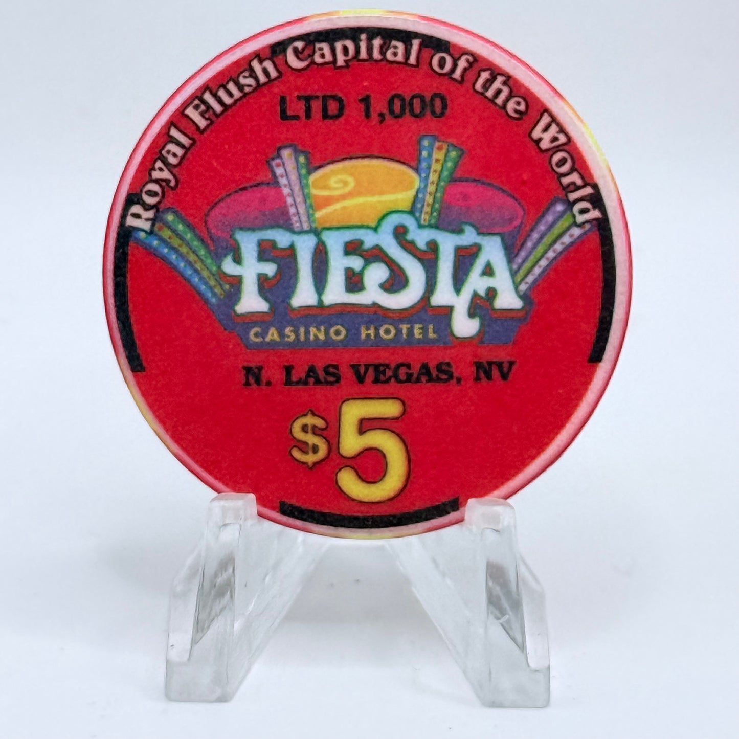 Fiesta Rancho N. Las Vegas Nevada 2000 'First Chip Of Millennium' LE $5 Casino Chip V4102