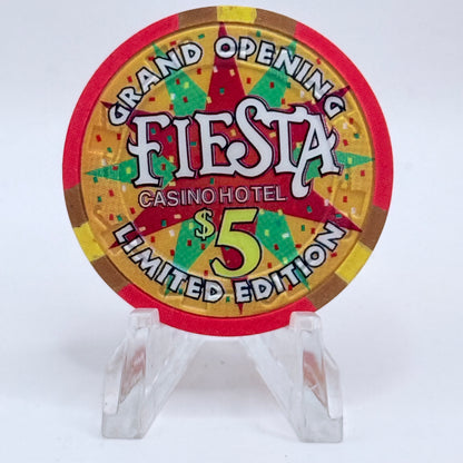 Fiesta Rancho N. Las Vegas Nevada 1994 'Grand Opening' LE $5 Casino Chip N2734