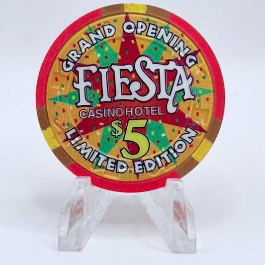 Fiesta Rancho N. Las Vegas Nevada 1994 'Grand Opening' LE $5 Casino Chip N2734
