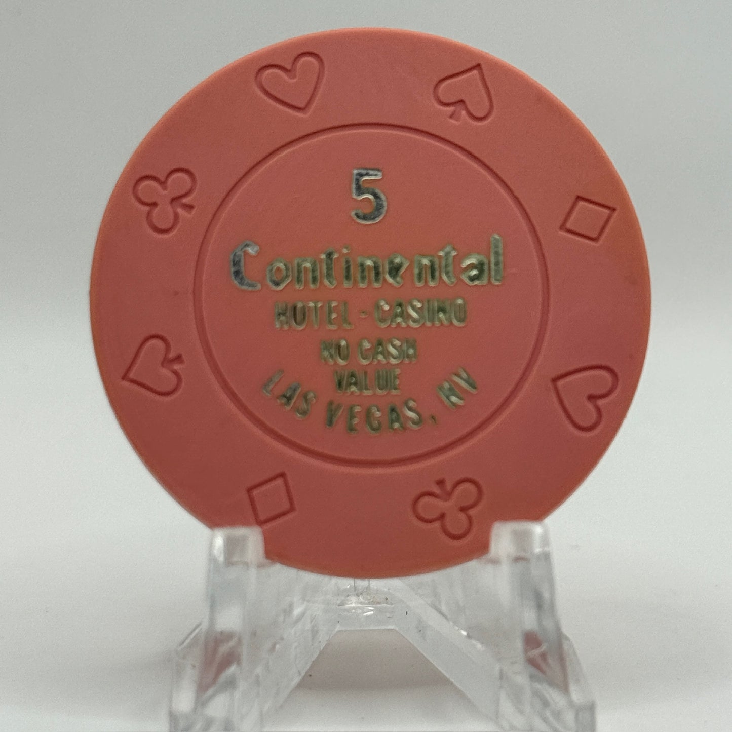 Continental Hotel Las Vegas Nevada $5 NCV Casino Chip V2312