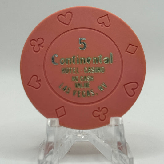 Continental Hotel Las Vegas Nevada $5 NCV Casino Chip V2312