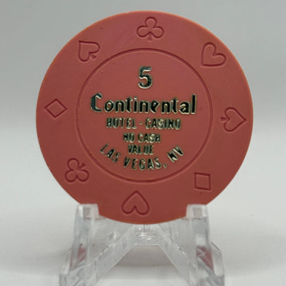 Continental Hotel Las Vegas Nevada $5 NCV Casino Chip V2312