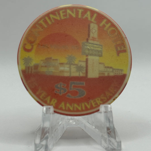 Continental Hotel Las Vegas Nevada 1996 LE $5 Casino Chip N8115