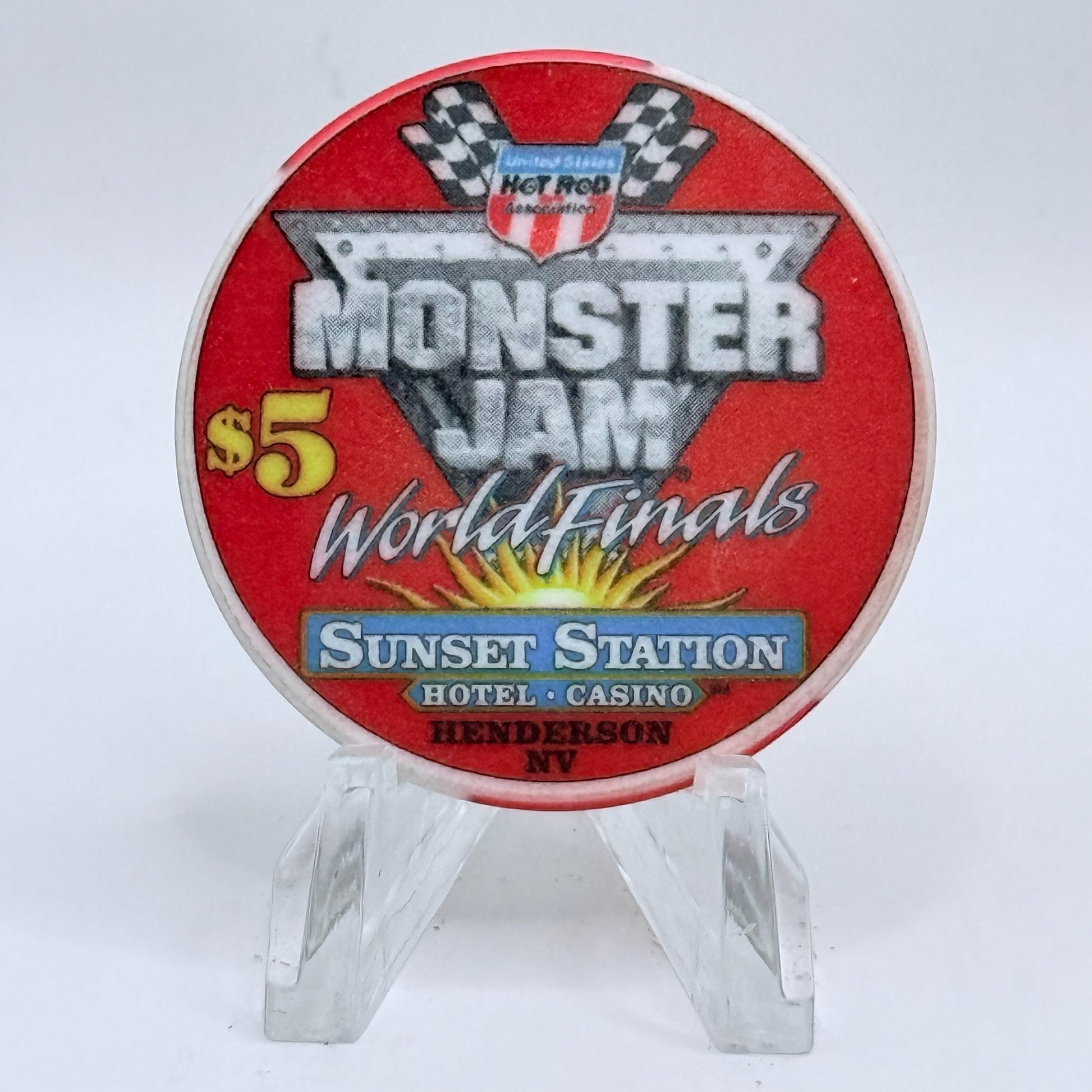 Sunset Station Henderson Nevada 2003 'Monster Jam' LE $5 Casino Chip E2714