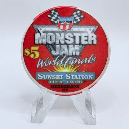 Sunset Station Henderson Nevada 2003 'Monster Jam' LE $5 Casino Chip E2714