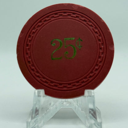 CB (Corner Bar) Fallon Nevada 1954 $0.25 Casino Chip N7892