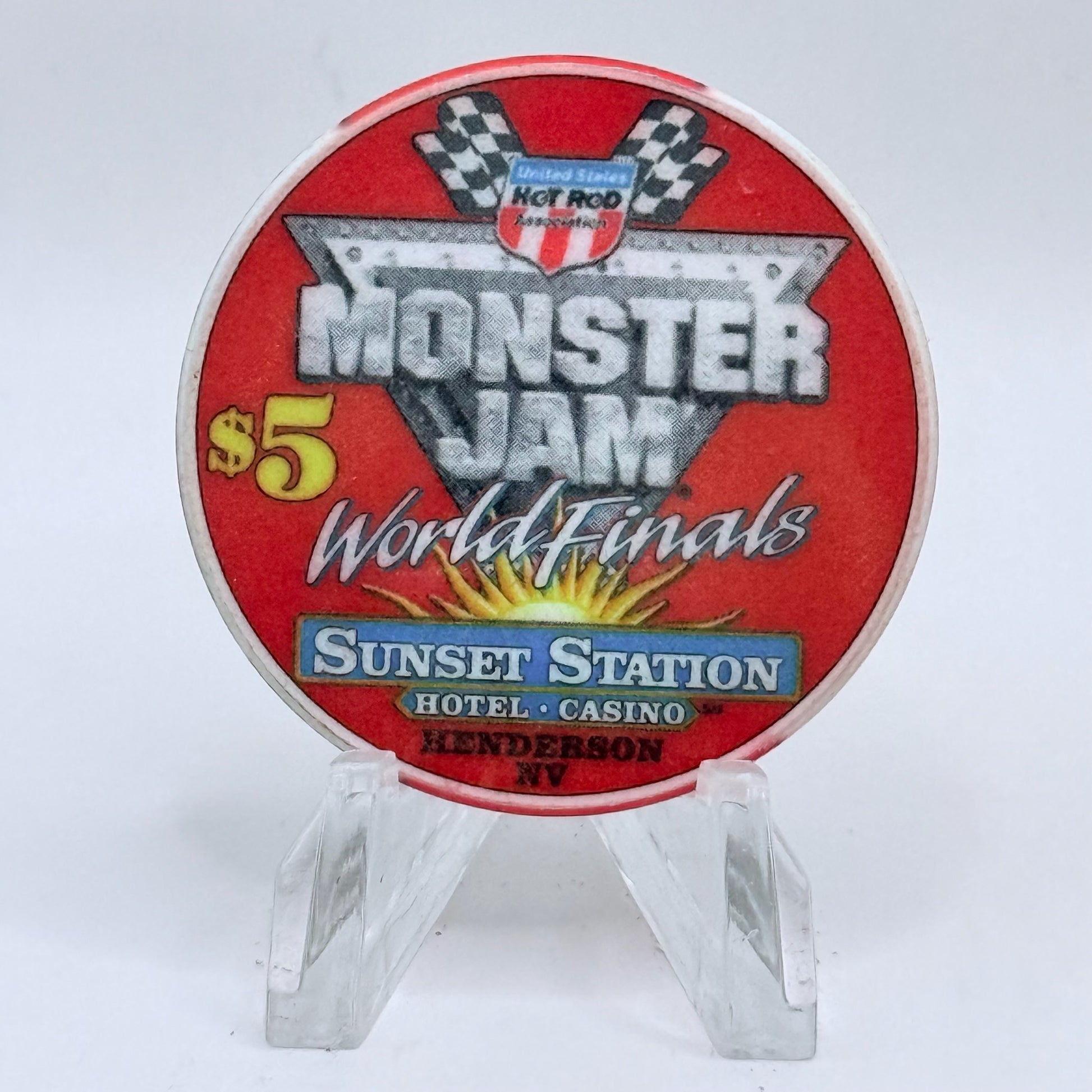 Sunset Station Henderson Nevada 2003 'Monster Jam' LE $5 Casino Chip E2716