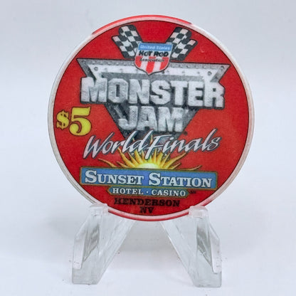 Sunset Station Henderson Nevada 2003 'Monster Jam' LE $5 Casino Chip E2716