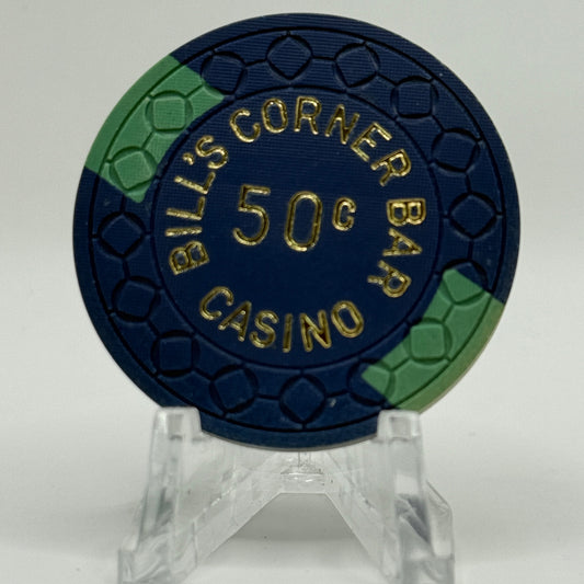 Bill's Corner Bar Reno Nevada 1965 $0.50 Casino Chip N4963