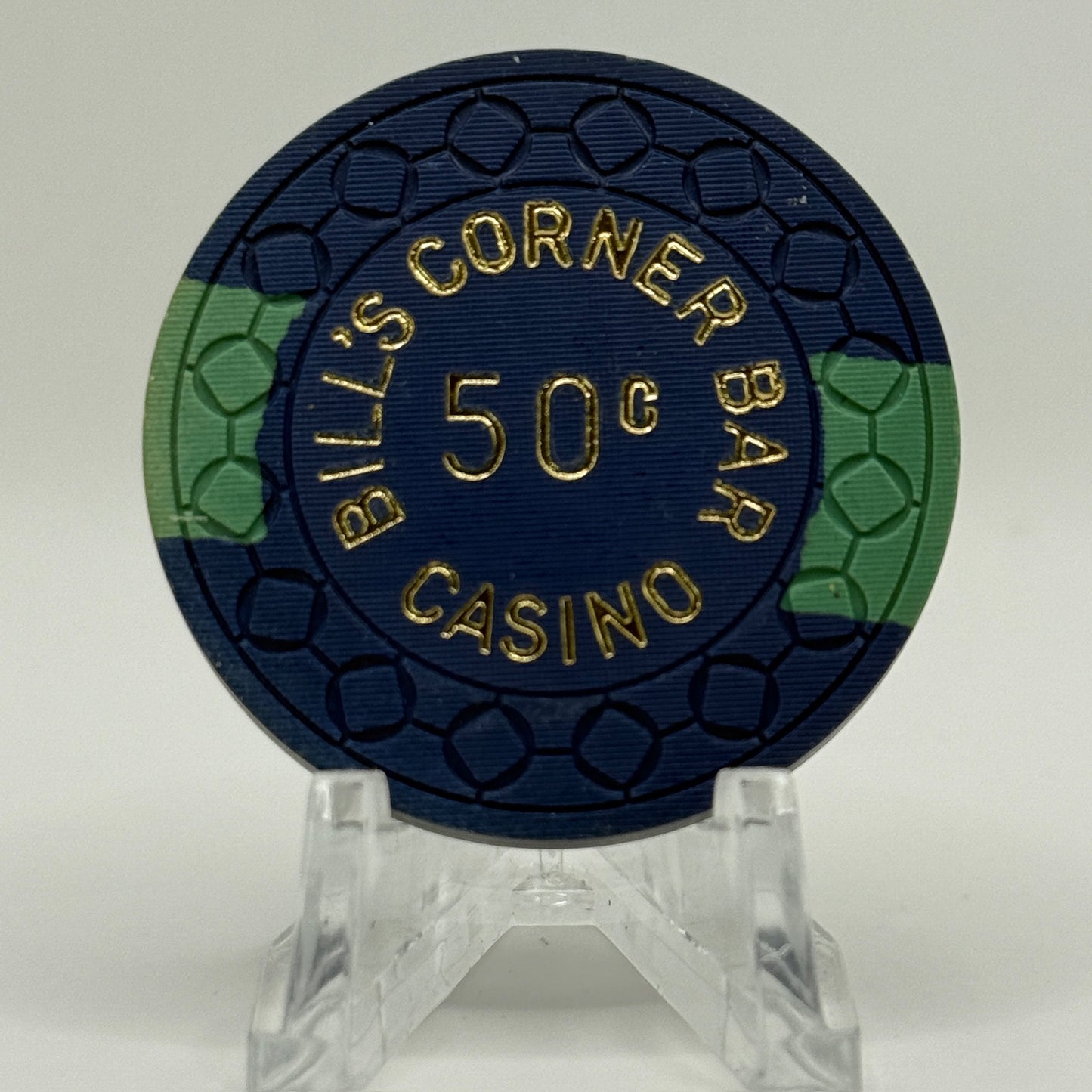 Bill's Corner Bar Reno Nevada 1965 $0.50 Casino Chip N4963