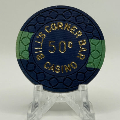 Bill's Corner Bar Reno Nevada 1965 $0.50 Casino Chip N4963