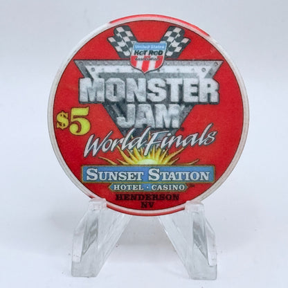 Sunset Station Henderson Nevada 2003 'Monster Jam' LE $5 Casino Chip E2713