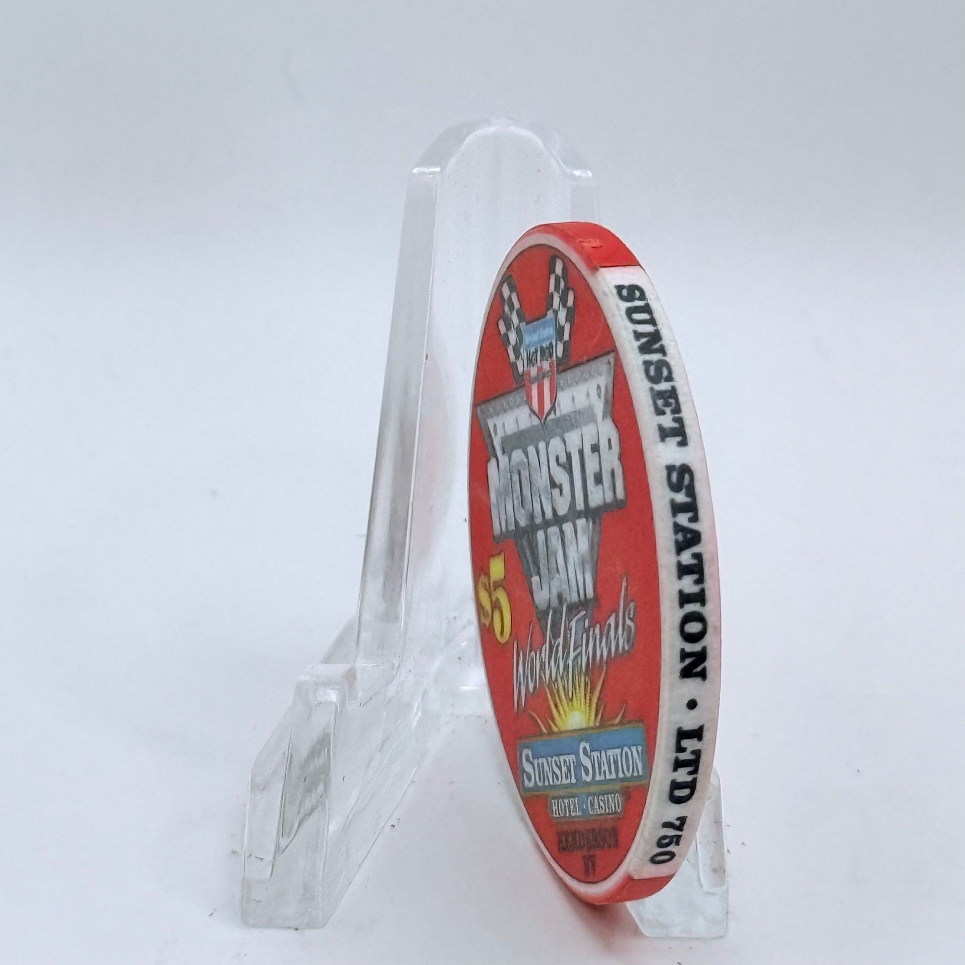 Sunset Station Henderson Nevada 2003 'Monster Jam' LE $5 Casino Chip E2713