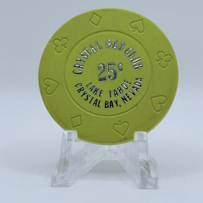 Crystal Bay Casino Crystal Bay Nevada 1987 $0.25 Casino Chip N0264