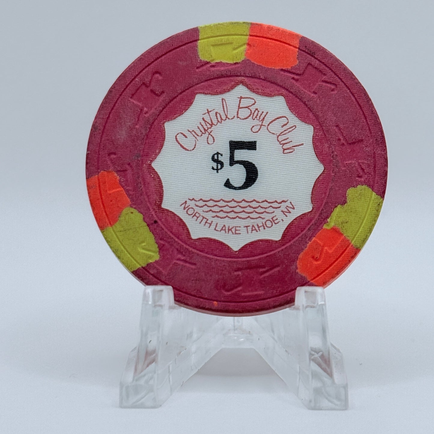 Crystal Bay Casino Crystal Bay Nevada 1990 $5 Casino Chip N2551