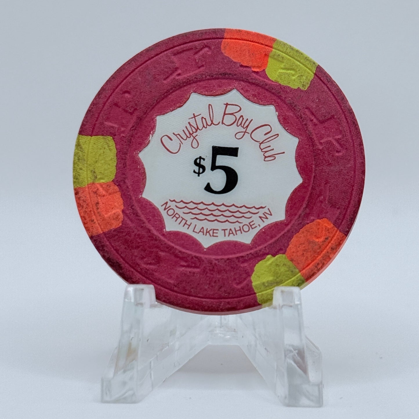 Crystal Bay Casino Crystal Bay Nevada 1990 $5 Casino Chip N2551