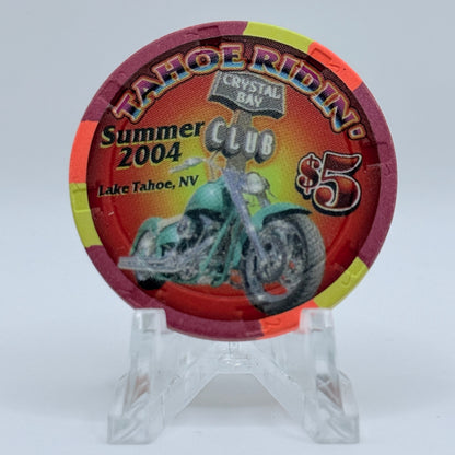 Crystal Bay Casino Crystal Bay Nevada 2004 'Tahoe Ridin' LE $5 Casino Chip E3623