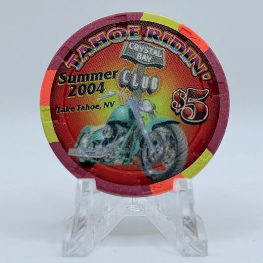 Crystal Bay Casino Crystal Bay Nevada 2004 'Tahoe Ridin' LE $5 Casino Chip E3623