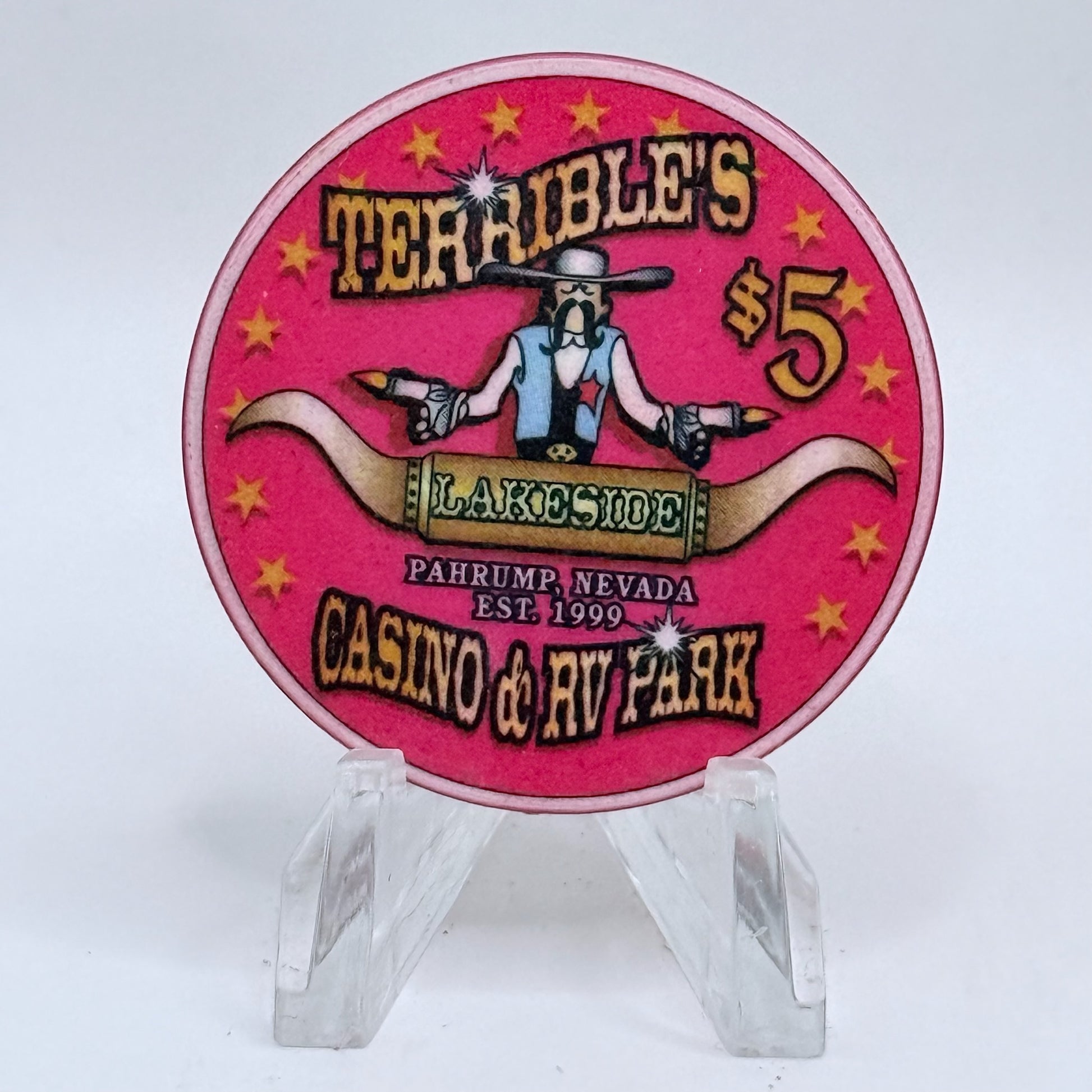 Terrible's Lakeside Casino Pahrump Nevada 2000 'The Big Dipper' LE $5 Casino Chip V5734
