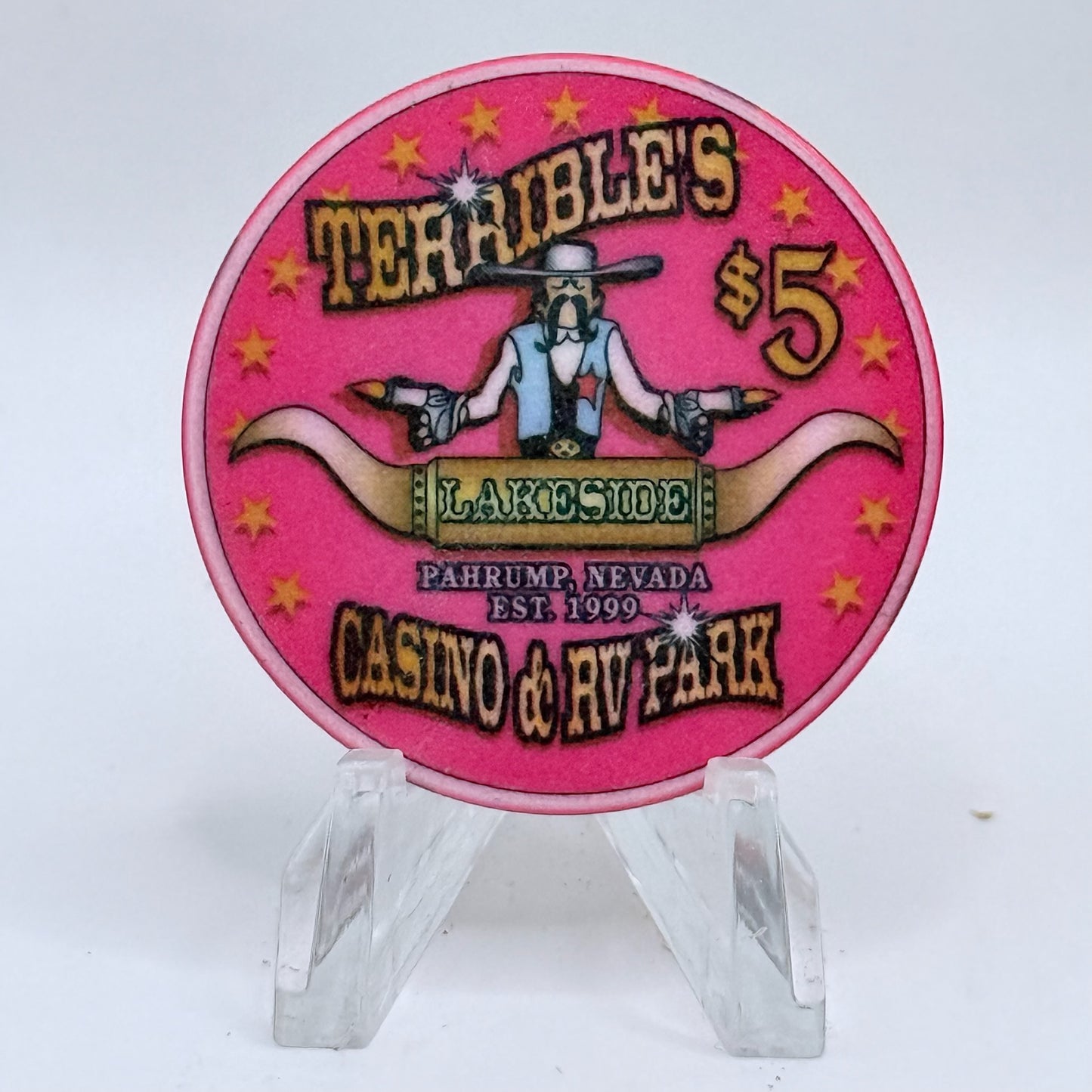 Terrible's Lakeside Casino Pahrump Nevada 2000 'The Little Dipper' LE $5 Casino Chip V5735