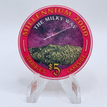 Terrible's Lakeside Casino Pahrump Nevada 2000 'The Milky Way' LE $5 Casino Chip V5736