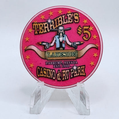 Terrible's Lakeside Casino Pahrump Nevada 2000 'The Milky Way' LE $5 Casino Chip V5736