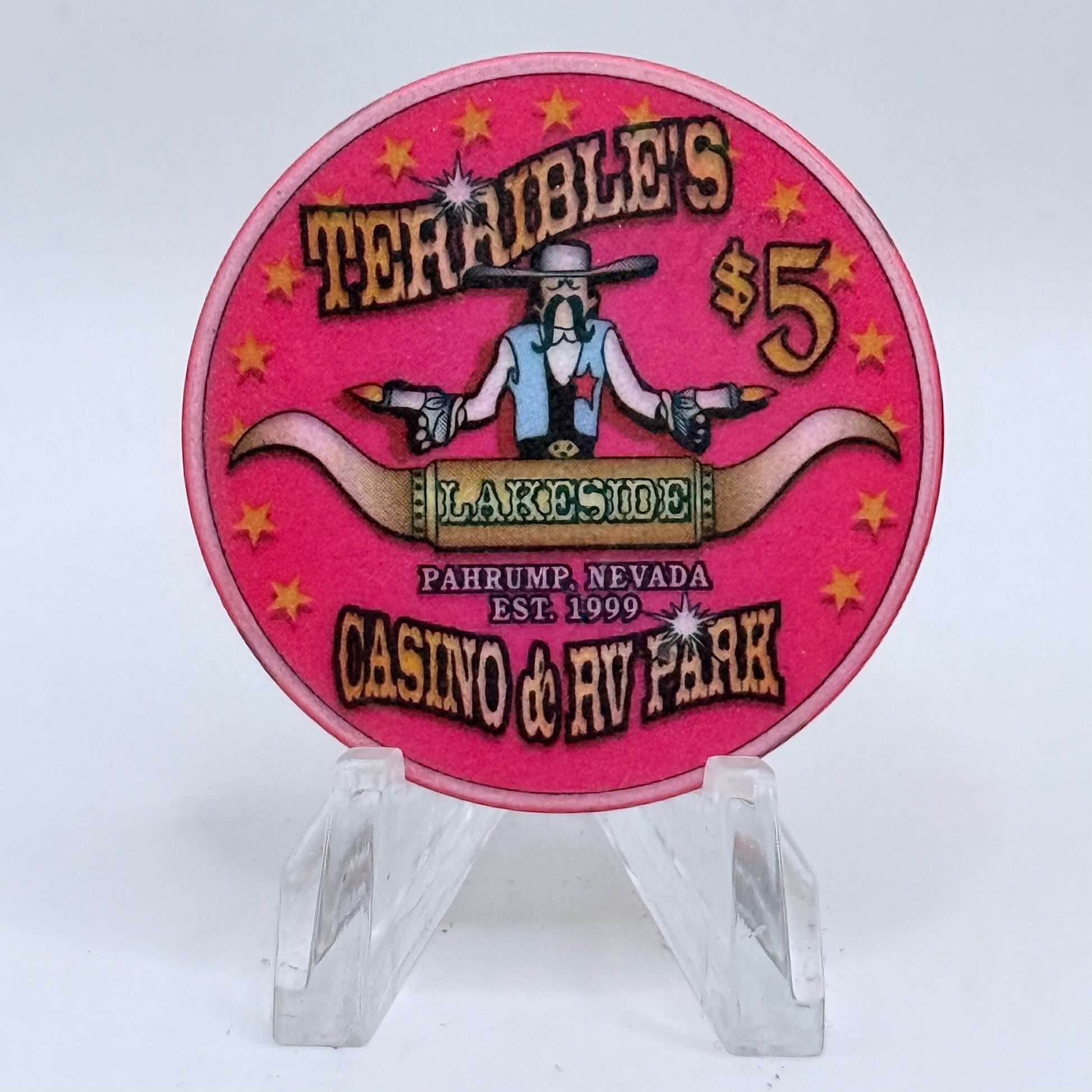 Terrible's Lakeside Casino Pahrump Nevada 2000 'Orion, The Hunter' LE $5 Casino Chip V5737