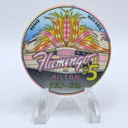 Flamingo Hilton Reno Nevada 1993 $5 Casino Chip N7574