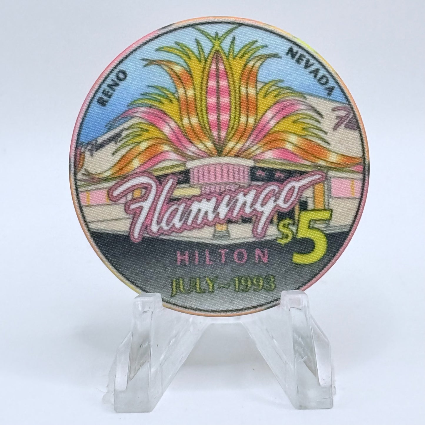 Flamingo Hilton Reno Nevada 1993 $5 Casino Chip N7574