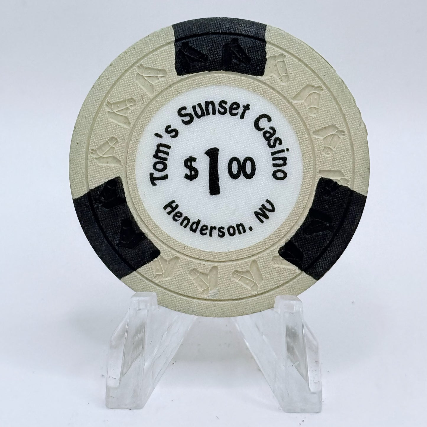 Tom's Sunset Casino Henderson Nevada 1996 $1 Casino Chip N4277