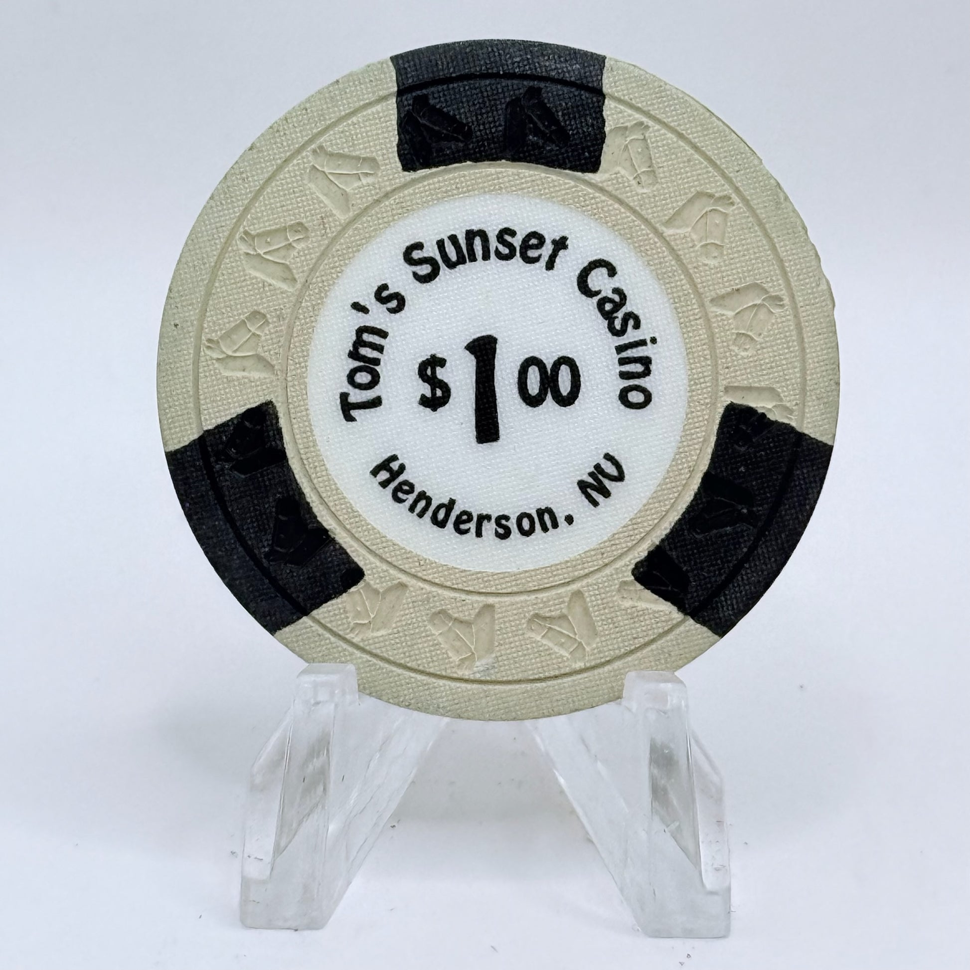 Tom's Sunset Casino Henderson Nevada 1996 $1 Casino Chip N4277