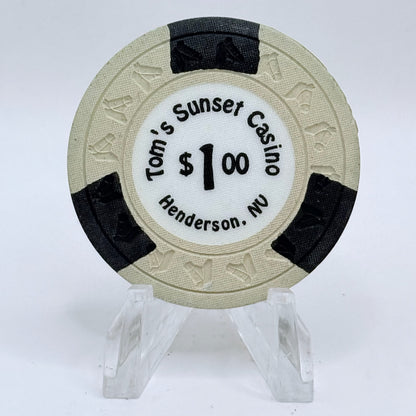 Tom's Sunset Casino Henderson Nevada 1996 $1 Casino Chip N4277