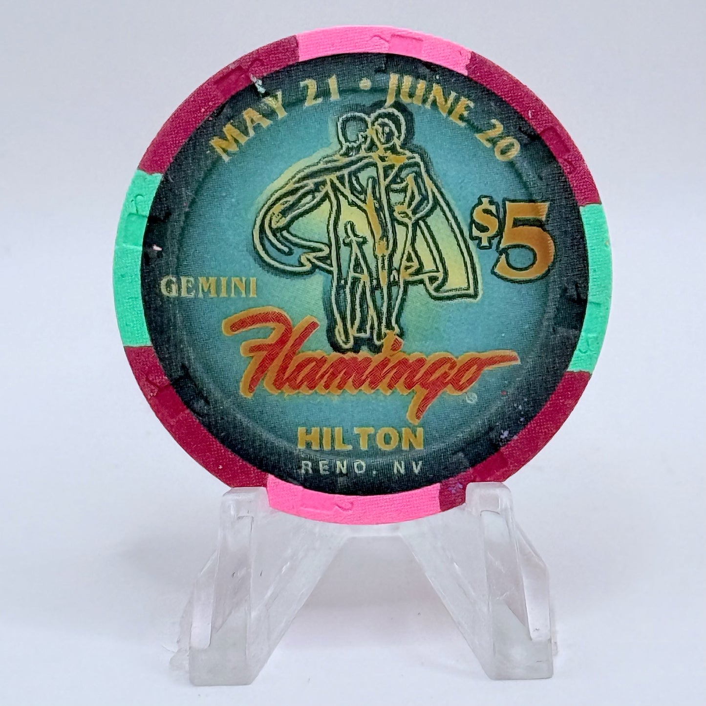 Flamingo Hilton Reno Nevada 1995 Series 7 LE $5 Casino Chip N1159