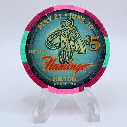Flamingo Hilton Reno Nevada 1995 Series 7 LE $5 Casino Chip N1159