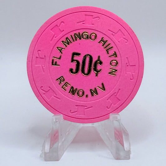 Flamingo Hilton Reno Nevada 1995 $0.50 Casino Chip N3005