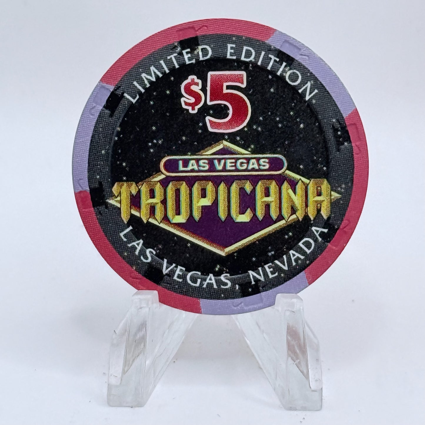 Tropicana Las Vegas Nevada 1998 'Leo' Series 20 LE $5 Casino Chip V3549