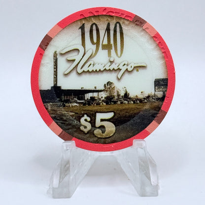 Flamingo Hotel & Casino Las Vegas Nevada 2003 '1940' LE $5 Casino Chip E0466
