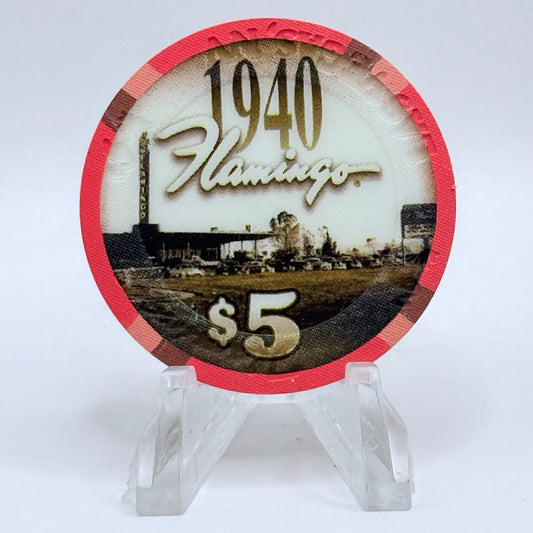 Flamingo Hotel & Casino Las Vegas Nevada 2003 '1940' LE $5 Casino Chip E0466