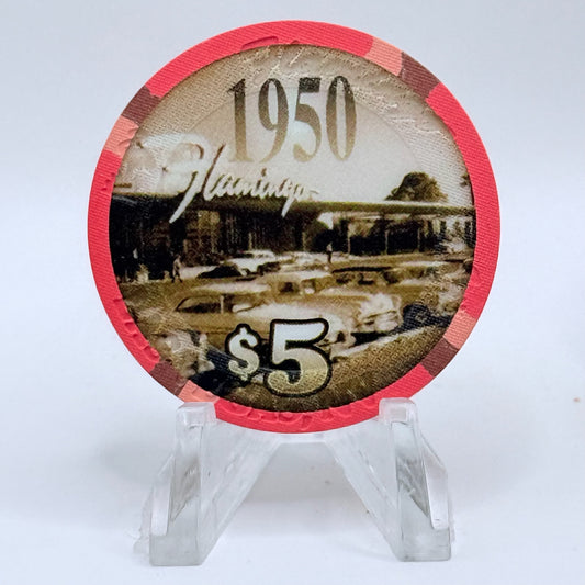 Flamingo Hotel & Casino Las Vegas Nevada 2003 '1950' LE $5 Casino Chip E0467