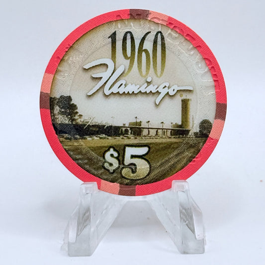 Flamingo Hotel & Casino Las Vegas Nevada 2003 '1960' LE $5 Casino Chip E0468