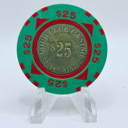 Gold Club Sparks Nevada 1987 $25 Casino Chip N6125